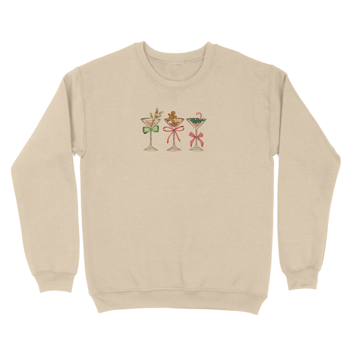 Row Of Festive Martinis Sweatshirt