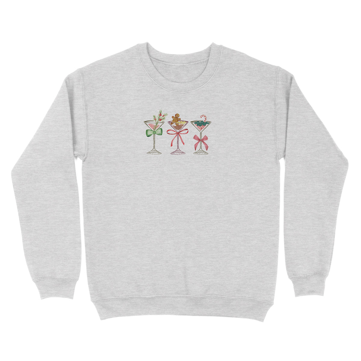 Row Of Festive Martinis Sweatshirt