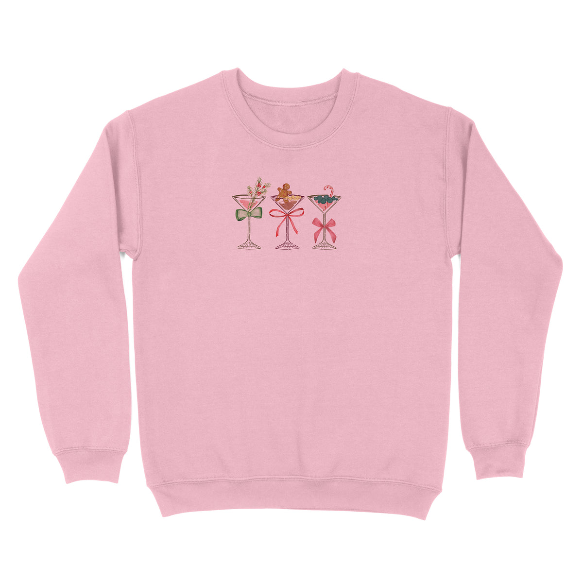 Row Of Festive Martinis Sweatshirt