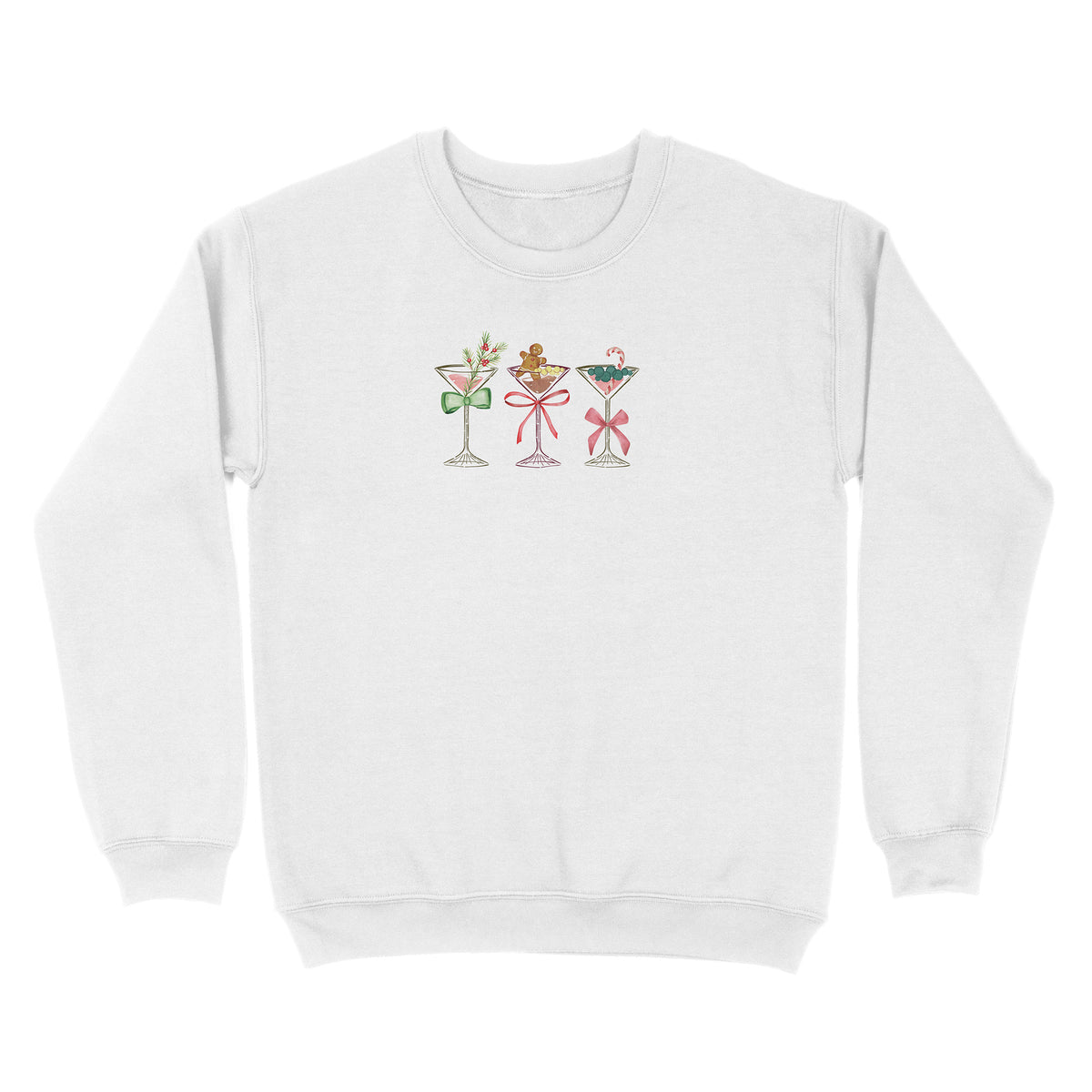 Row Of Festive Martinis Sweatshirt