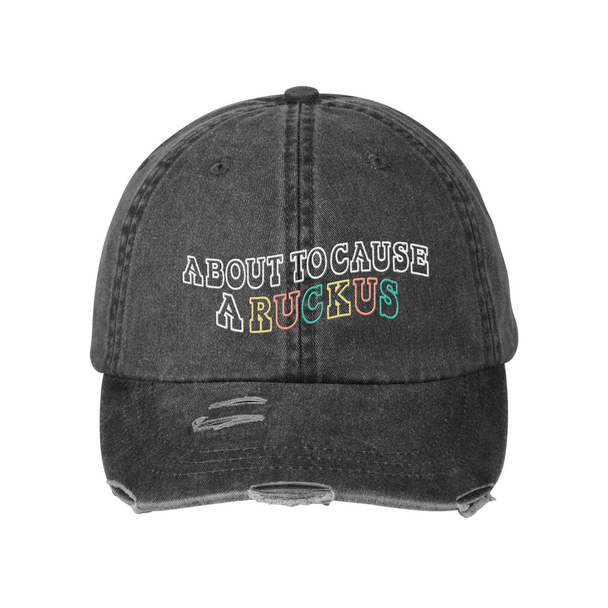Ruckus Embroidered Classic Pigment Distressed Cap