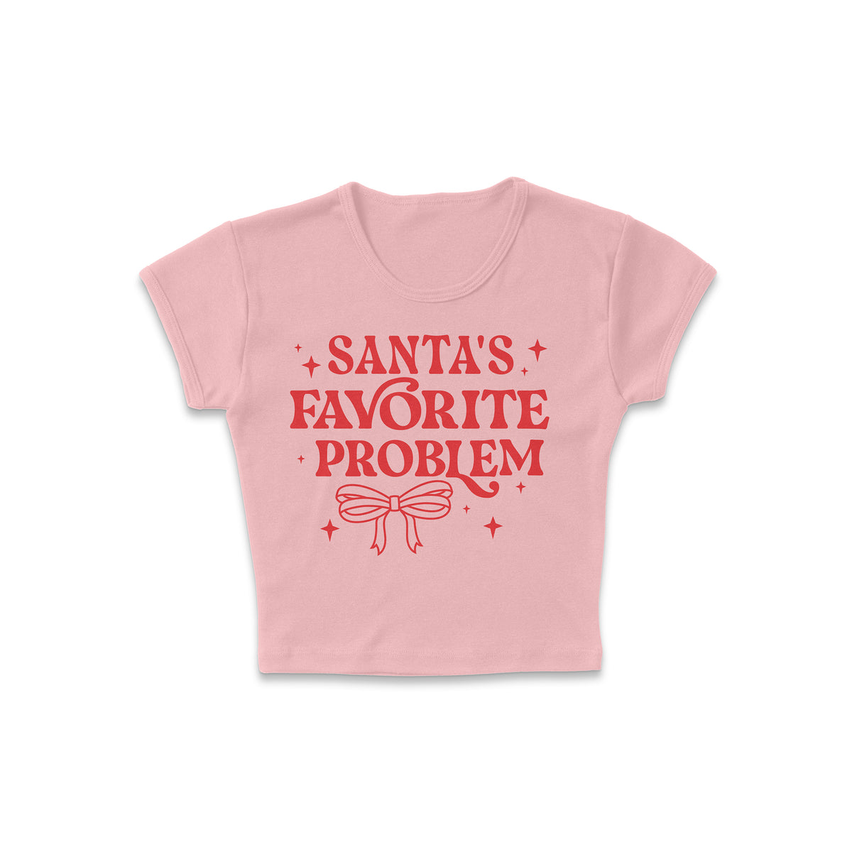 Santa&#39;s Favorite Problem Micro Rib Baby Tee