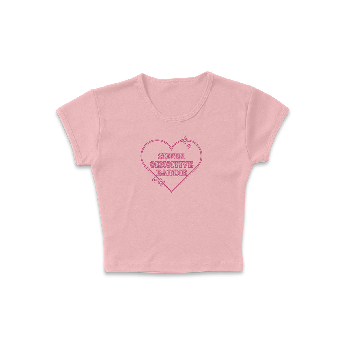 Sensitive Baddie Micro Rib Baby Tee