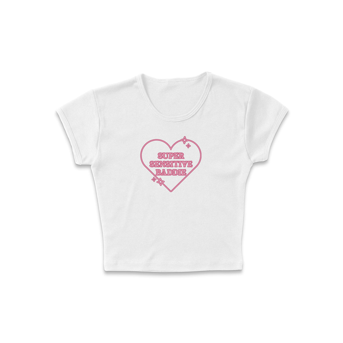 Sensitive Baddie Micro Rib Baby Tee