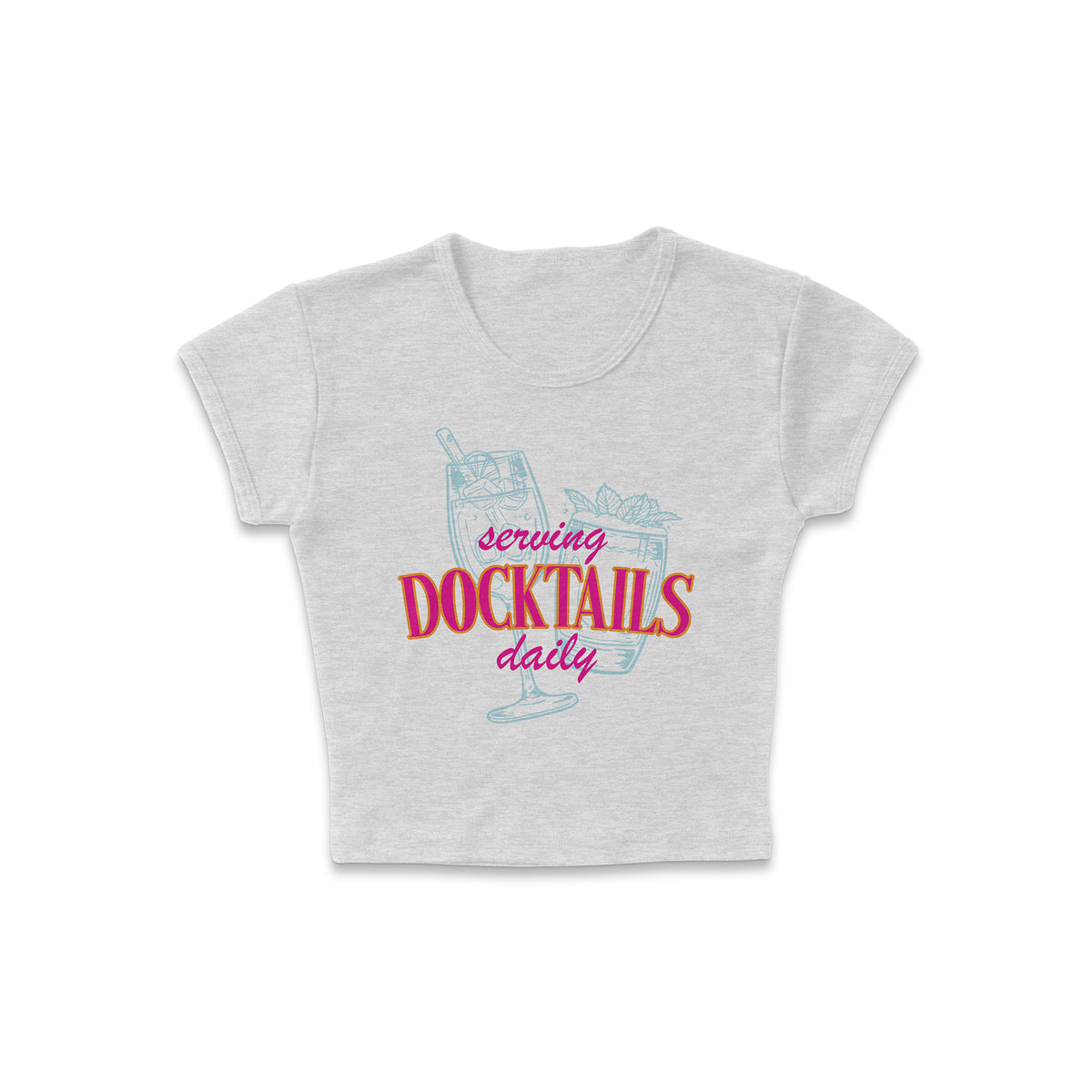 Serving Docktails Micro Rib Baby Tee