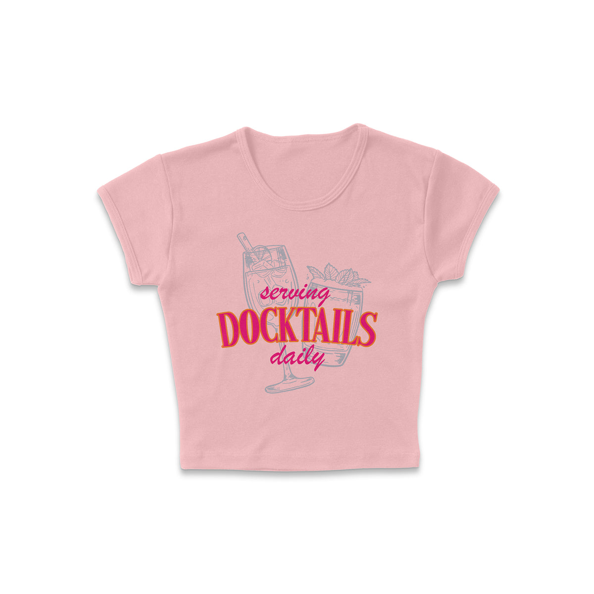 Serving Docktails Micro Rib Baby Tee