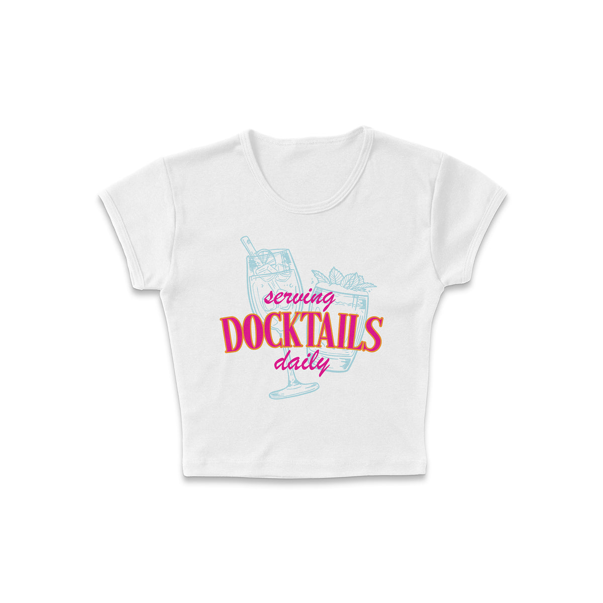 Serving Docktails Micro Rib Baby Tee