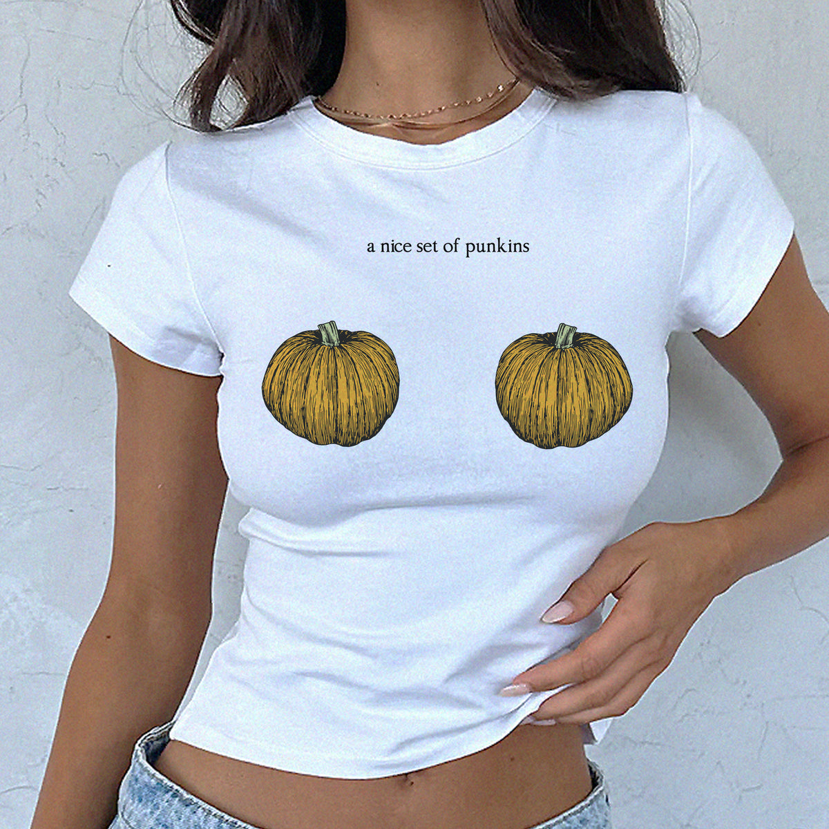 Set of Punkins Micro Rib Baby Tee