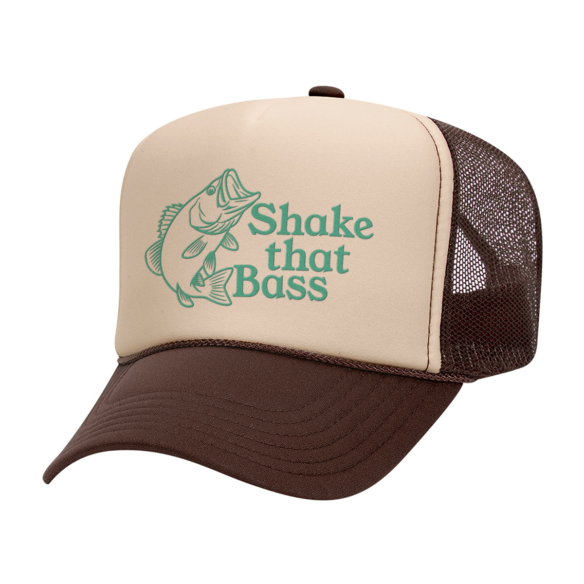 Shake That Bass Embroidered Mesh Back Trucker Hat