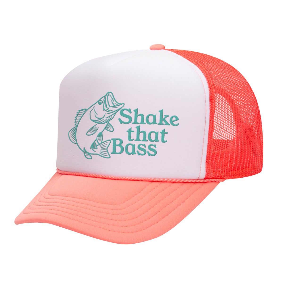 Shake That Bass Embroidered Mesh Back Trucker Hat
