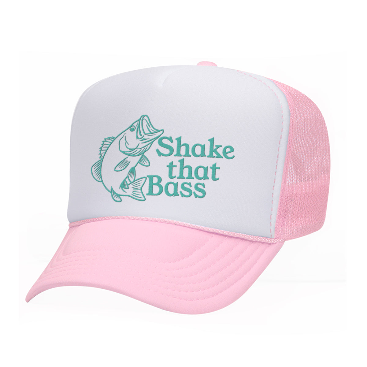 Shake That Bass Embroidered Mesh Back Trucker Hat
