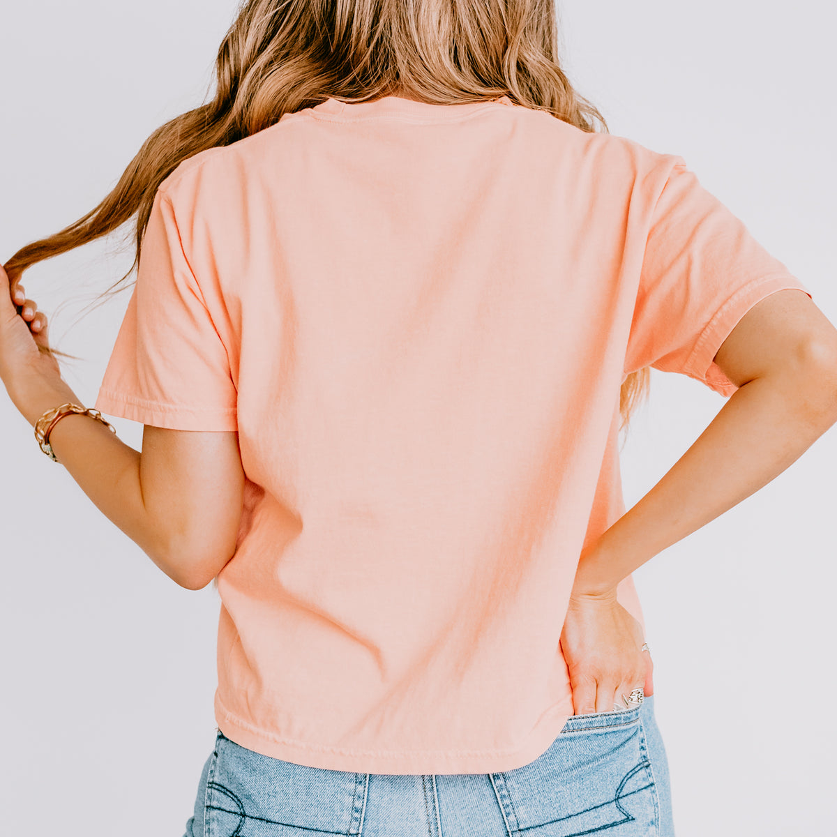 Handwritten Tea Spilling Boxy Crop Top