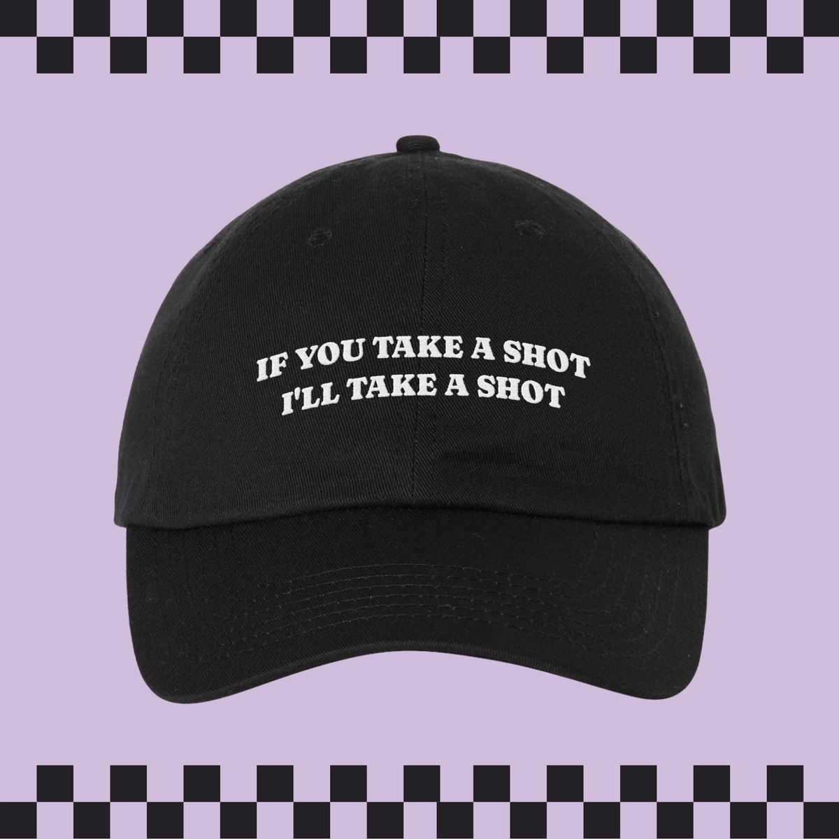 Take A Shot Embroidered Bio-Washed Classic Dad Hat