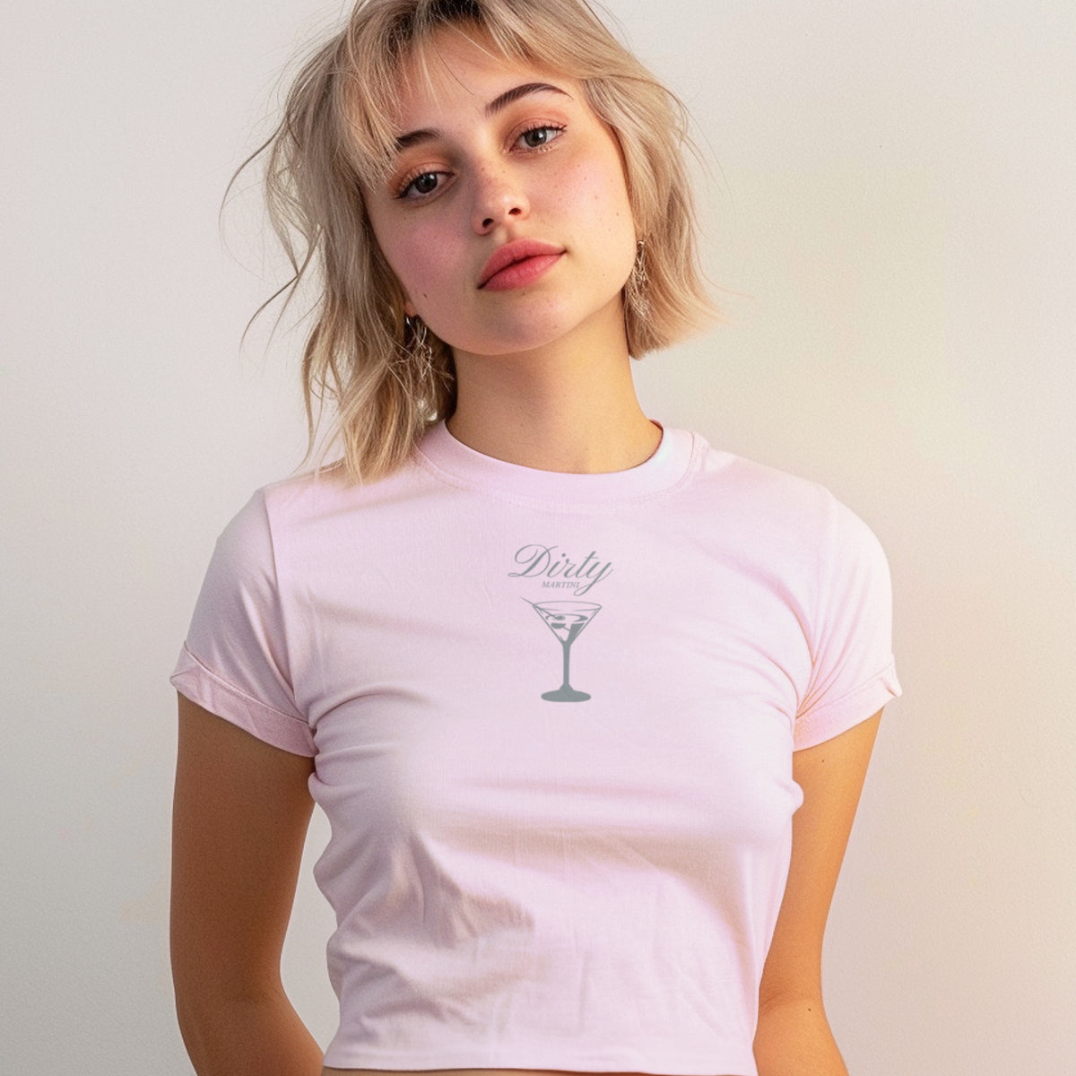 Simple Dirty Martini Micro Rib Baby Tee