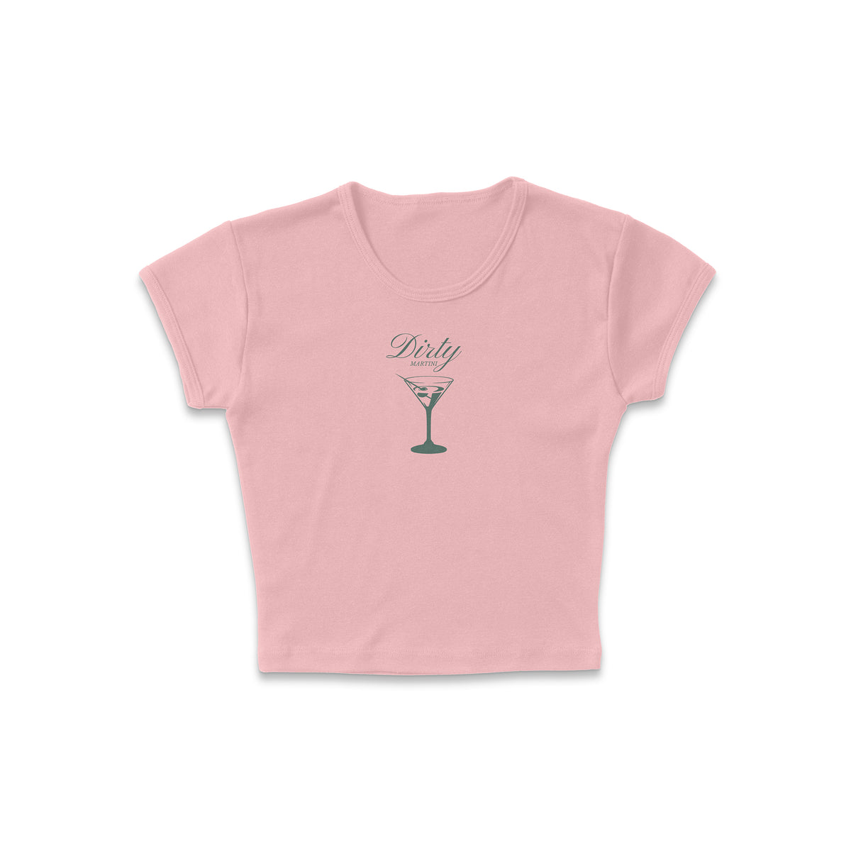 Simple Dirty Martini Micro Rib Baby Tee