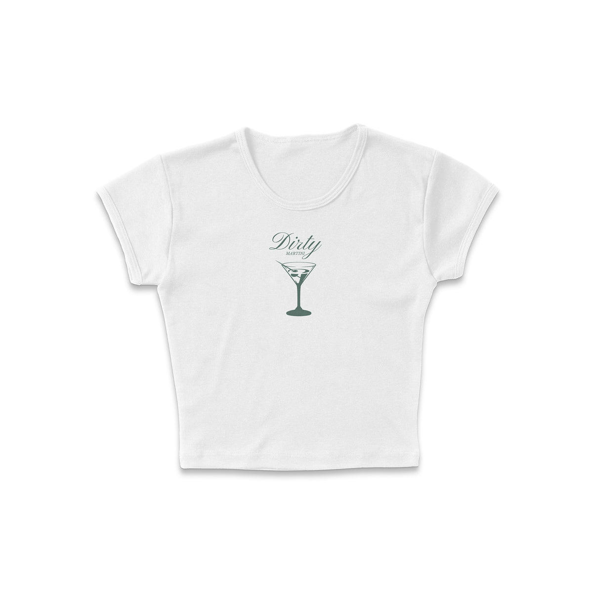 Simple Dirty Martini Micro Rib Baby Tee