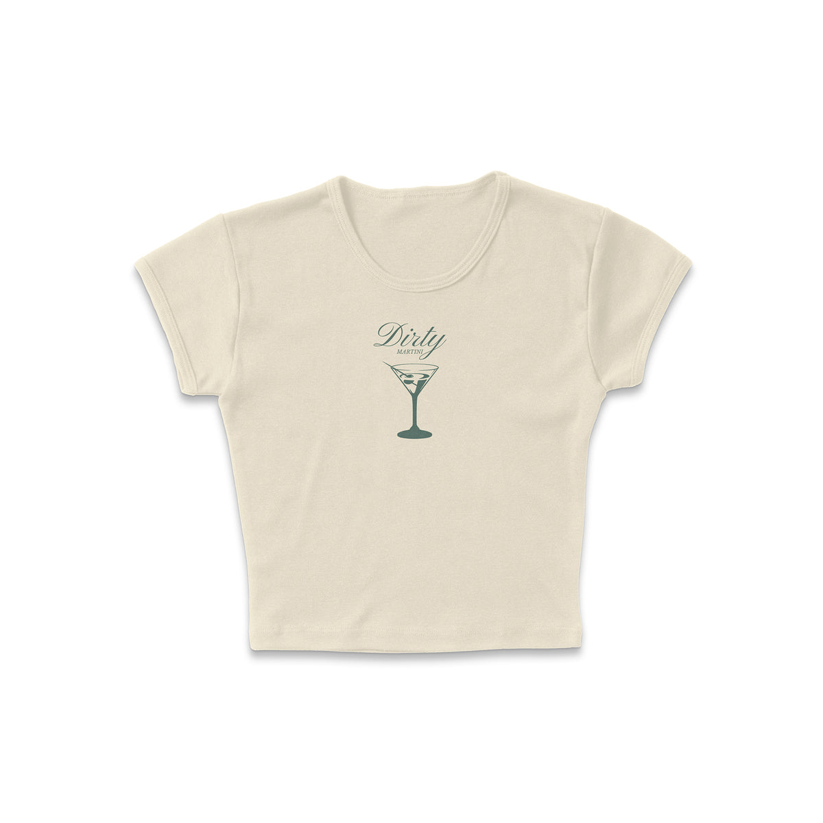 Simple Dirty Martini Micro Rib Baby Tee