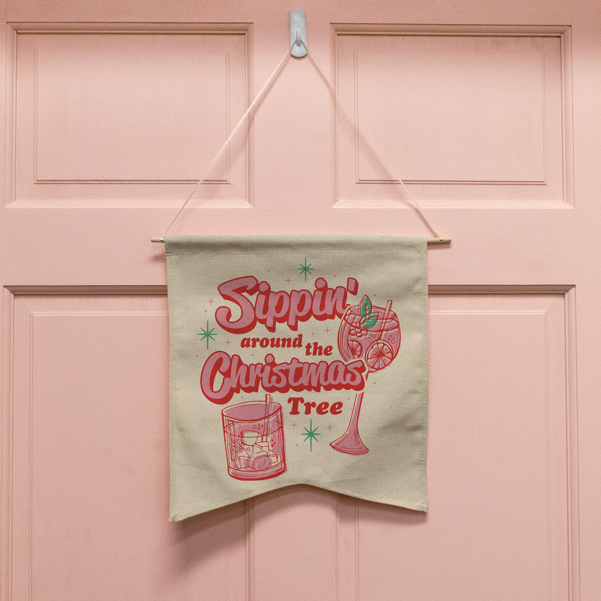 Sippin Around The Tree Wall Hang