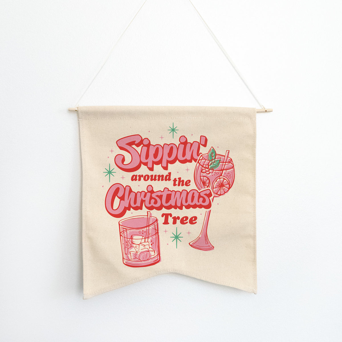 Sippin Around The Tree Wall Hang