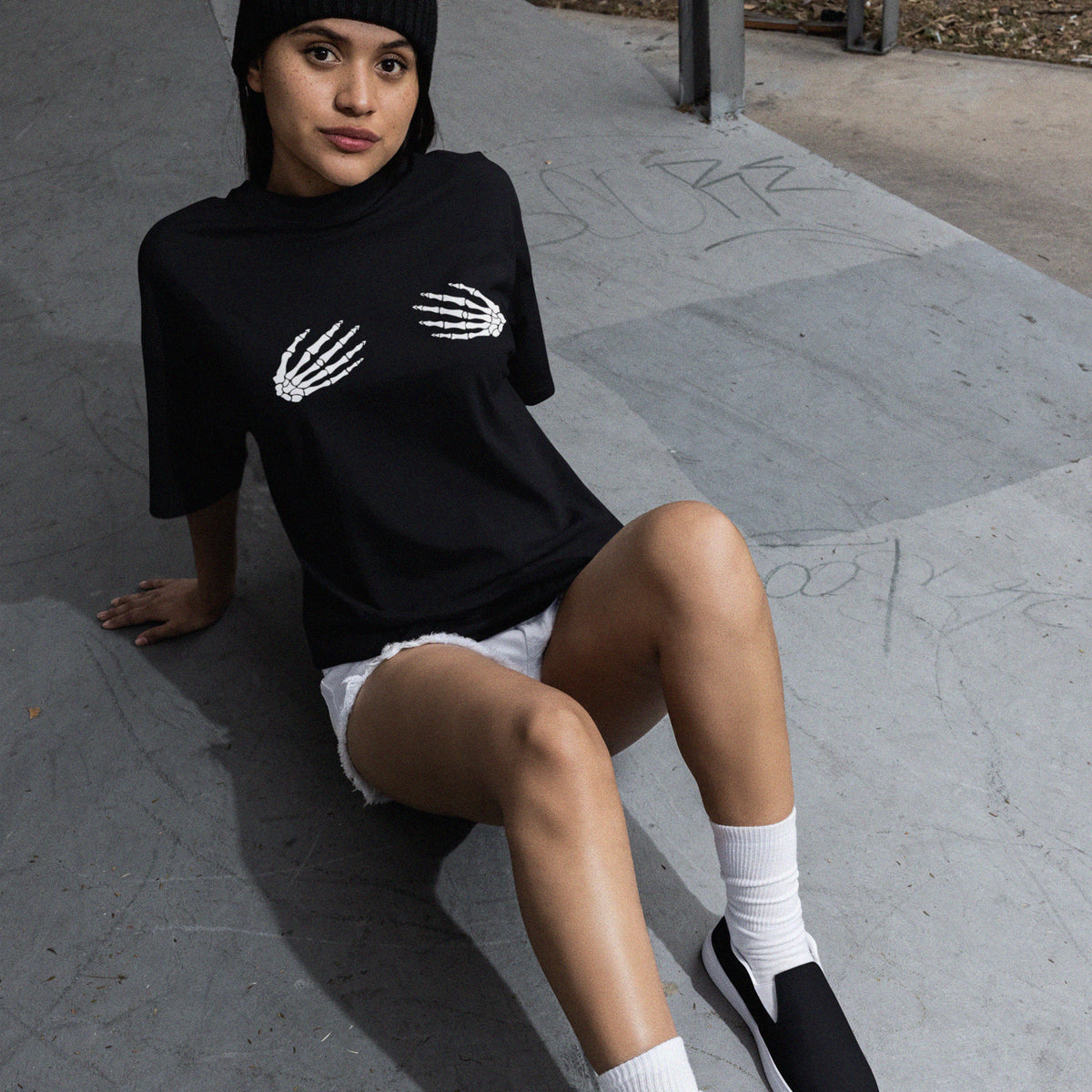 Skeleton Hands Boob Shirt