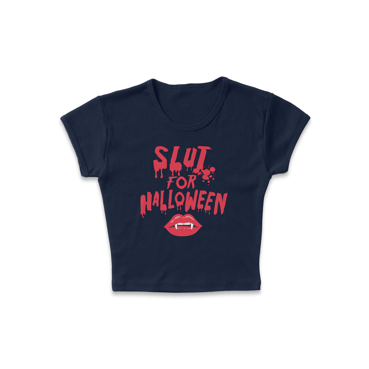 Sl*t For Halloween Micro Rib Baby Tee