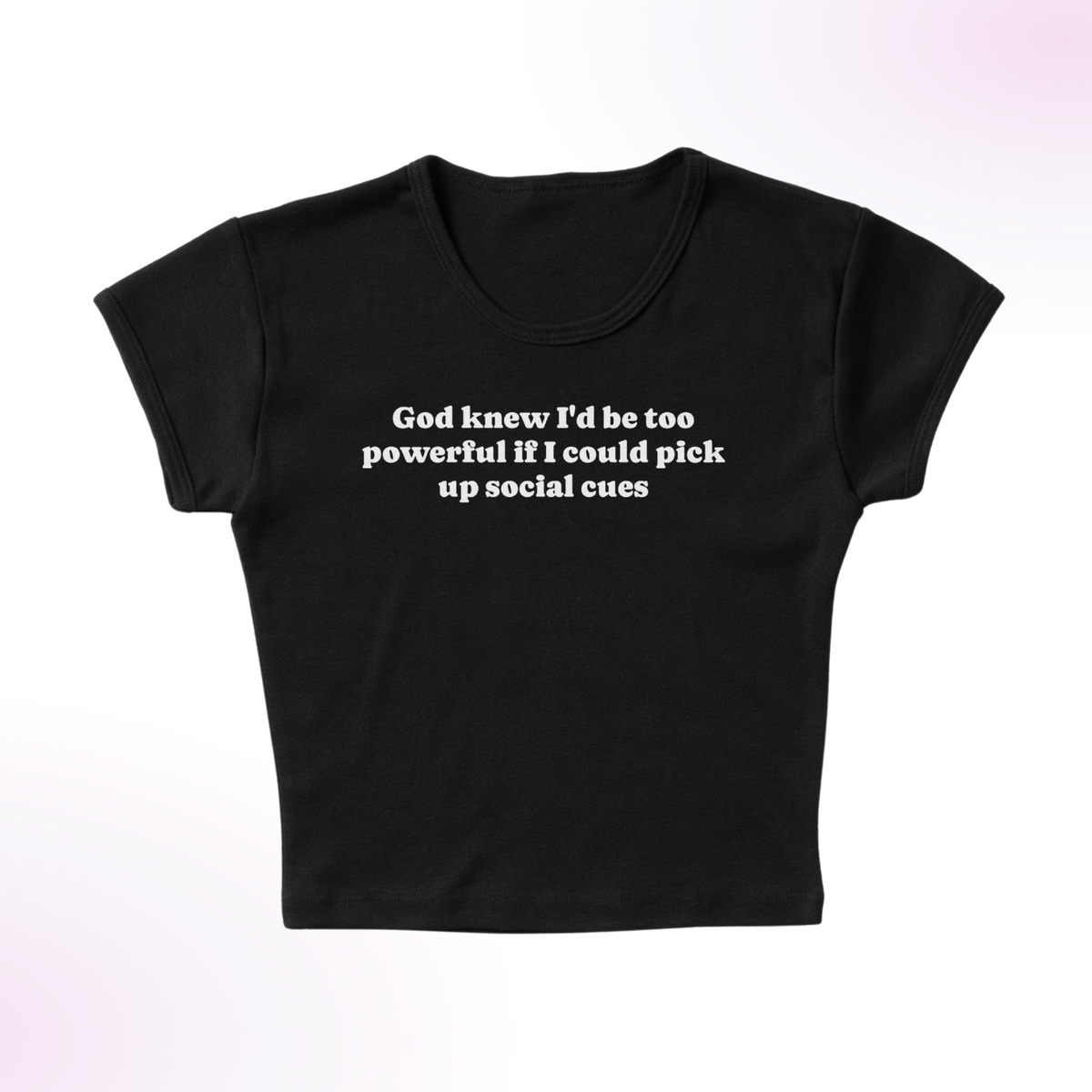 Social Cues Micro Rib Baby Tee