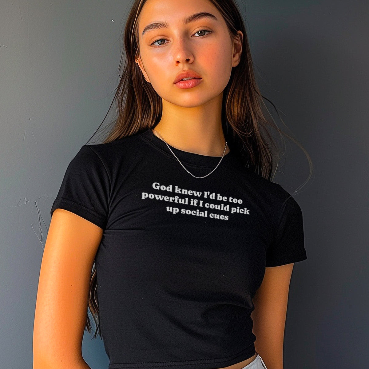 Social Cues Micro Rib Baby Tee