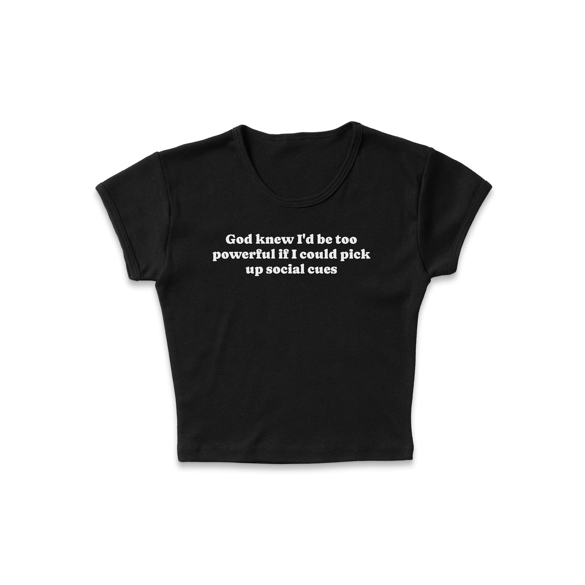 Social Cues Micro Rib Baby Tee