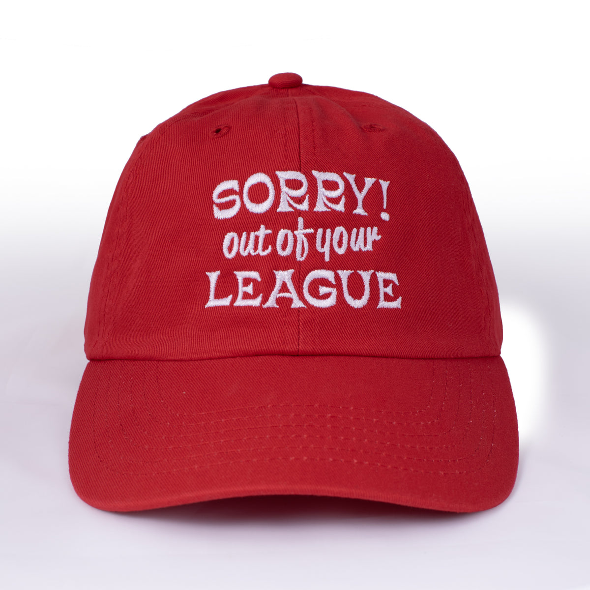 Out Of League Embroidered Bio-Washed Classic Dad Hat