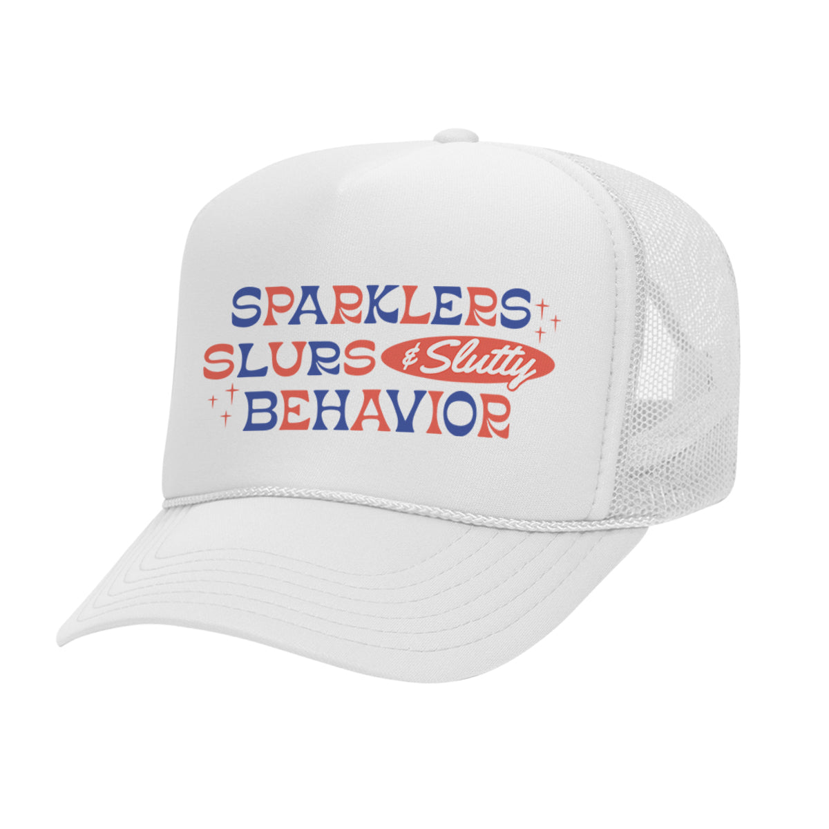 Sparklers And Slurs Mesh Back Trucker Hat