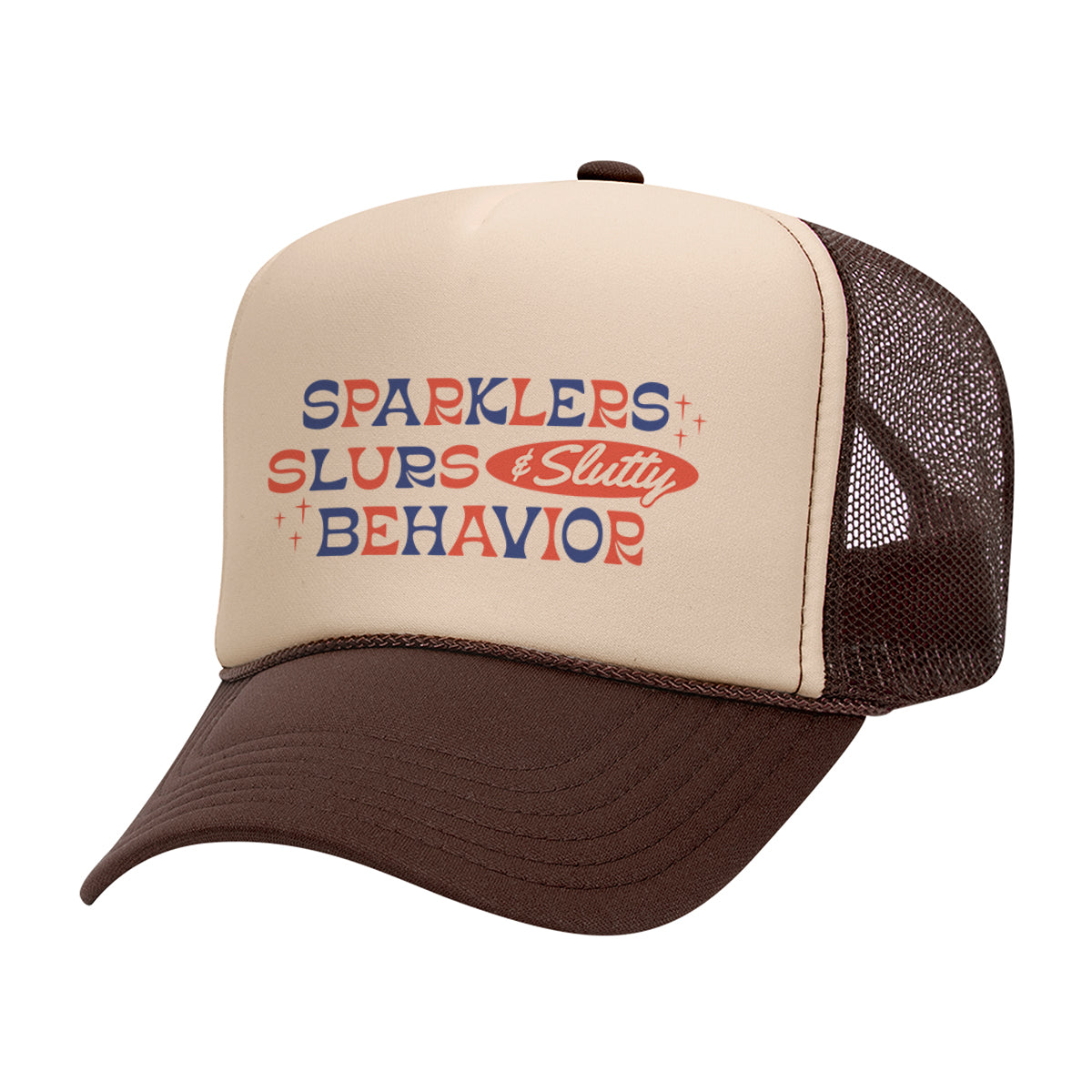 Sparklers And Slurs Mesh Back Trucker Hat