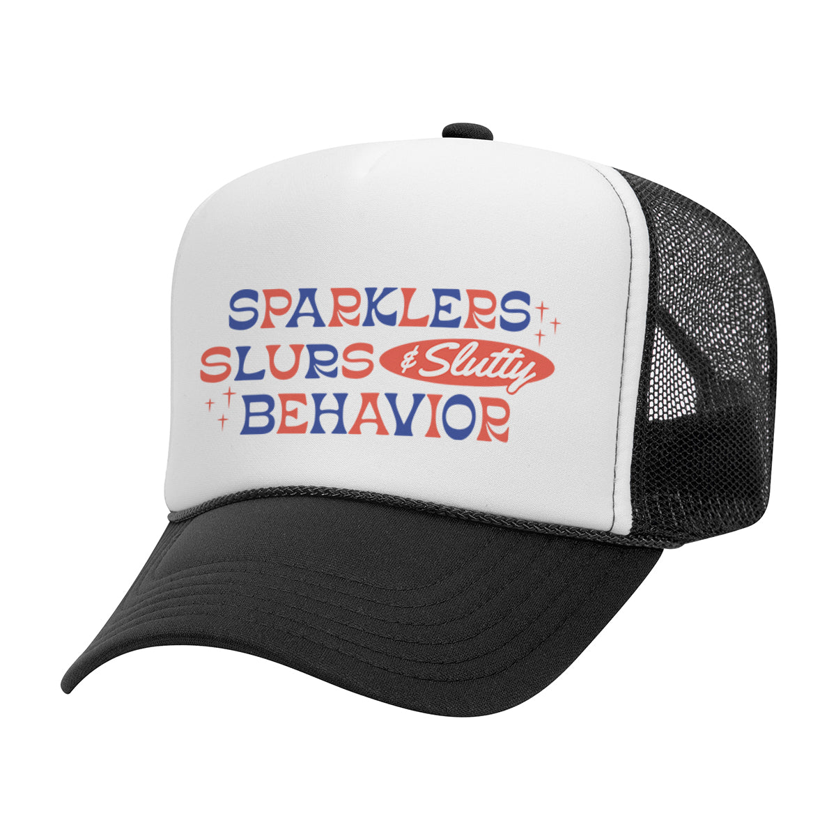 Sparklers And Slurs Mesh Back Trucker Hat