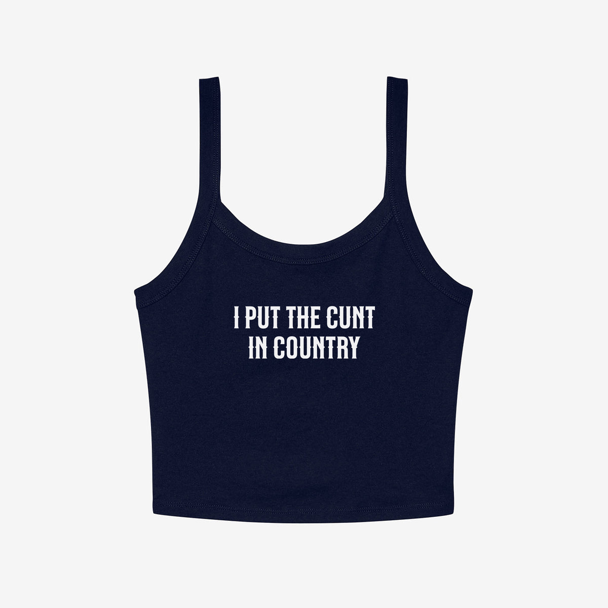 Spicy Country Micro Rib Spaghetti Strap Tank HX