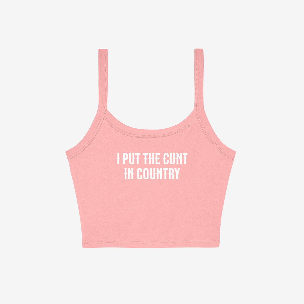 Spicy Country Micro Rib Spaghetti Strap Tank HX