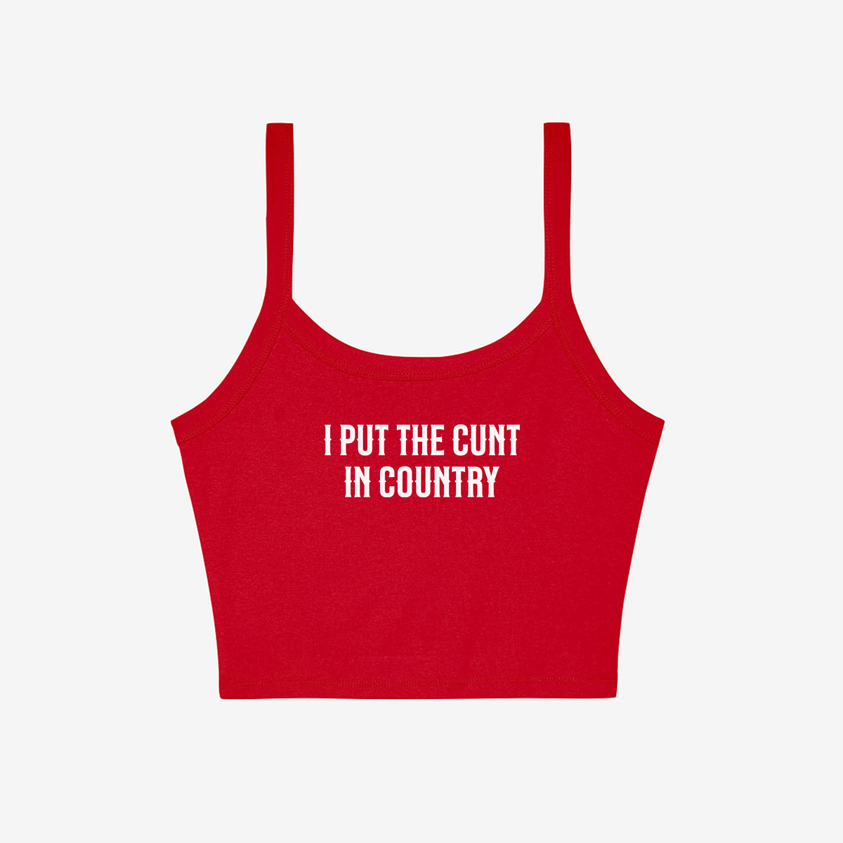 Spicy Country Micro Rib Spaghetti Strap Tank HX