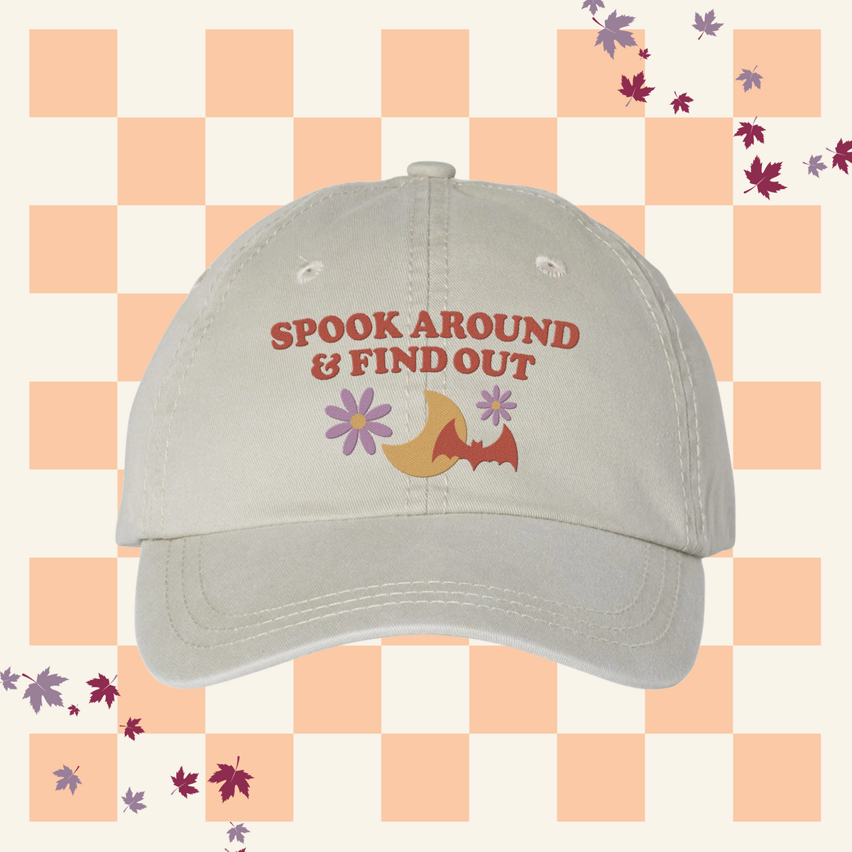Spook Around Embroidered Pigment-Dyed Cap