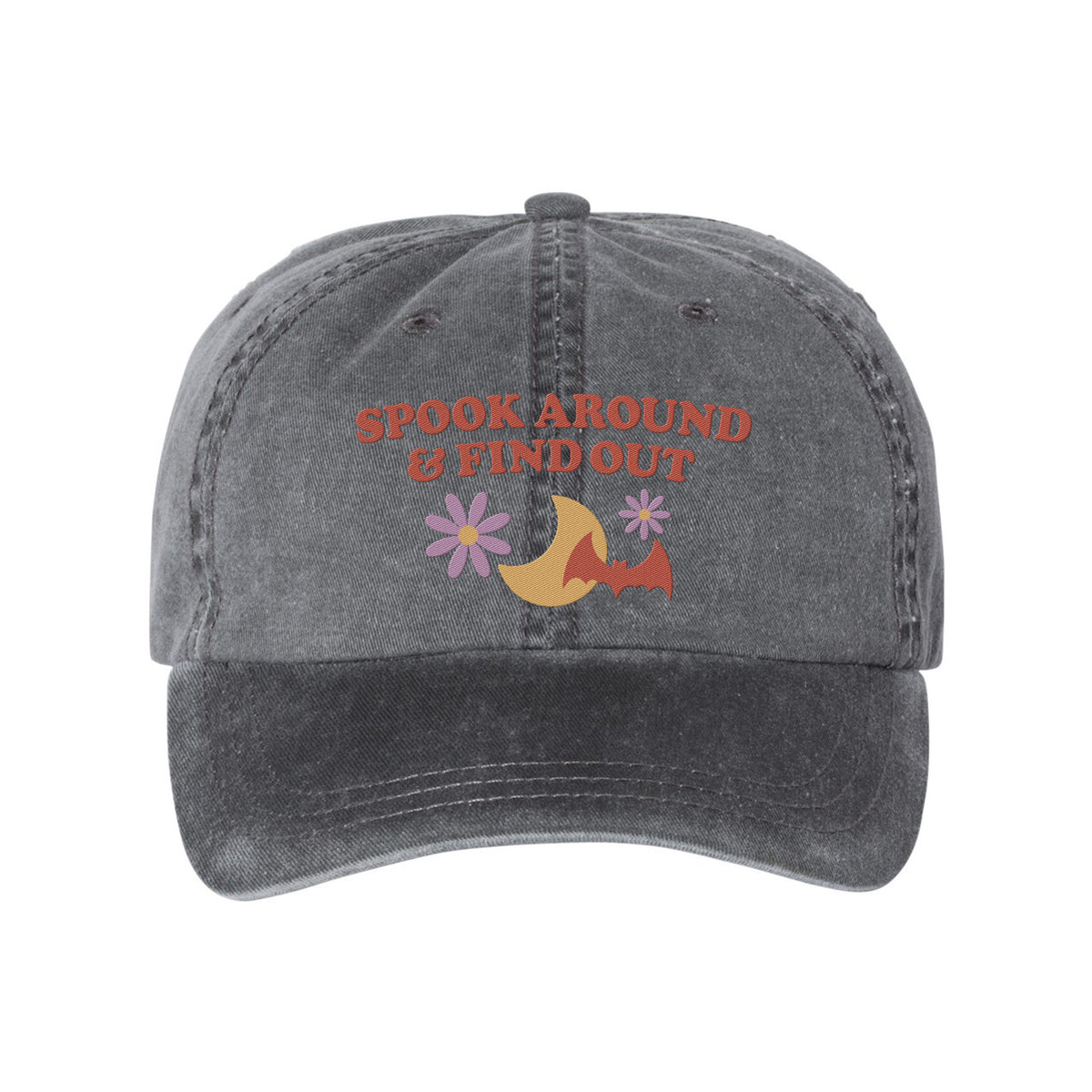 Spook Around Embroidered Pigment-Dyed Cap