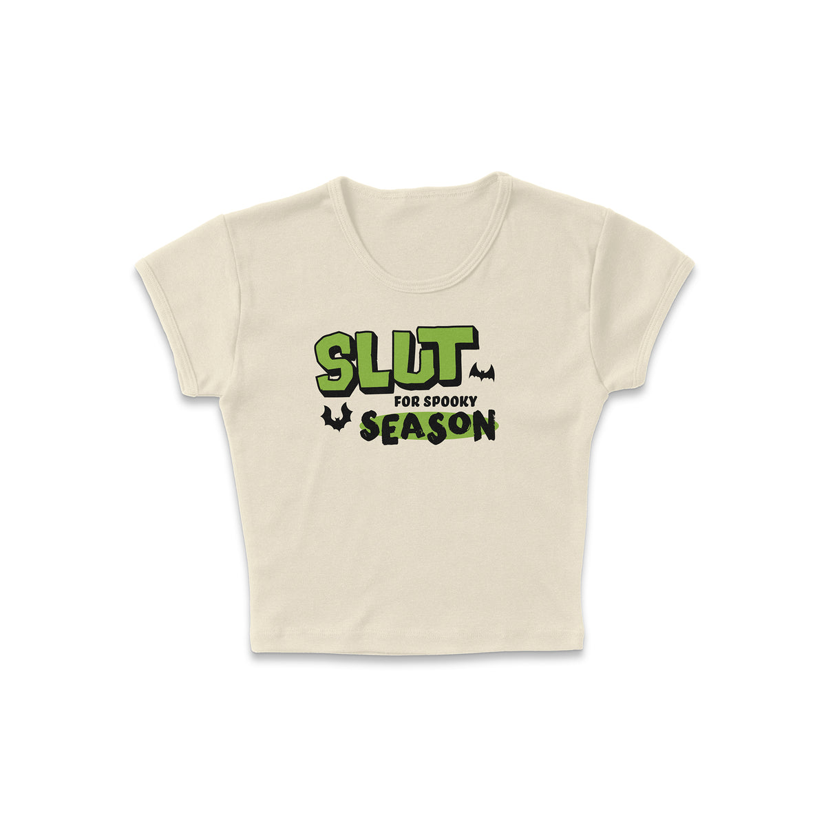 Spooky Season Sl*t Micro Rib Baby Tee