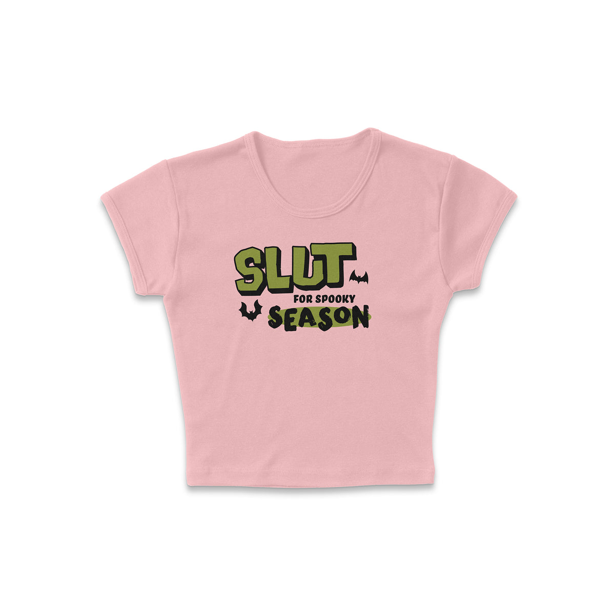 Spooky Season Sl*t Micro Rib Baby Tee