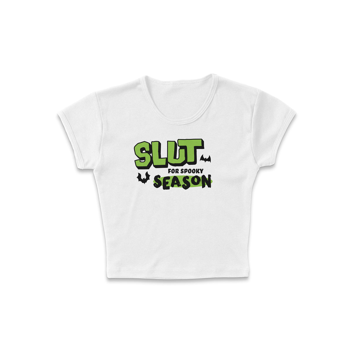 Spooky Season Sl*t Micro Rib Baby Tee