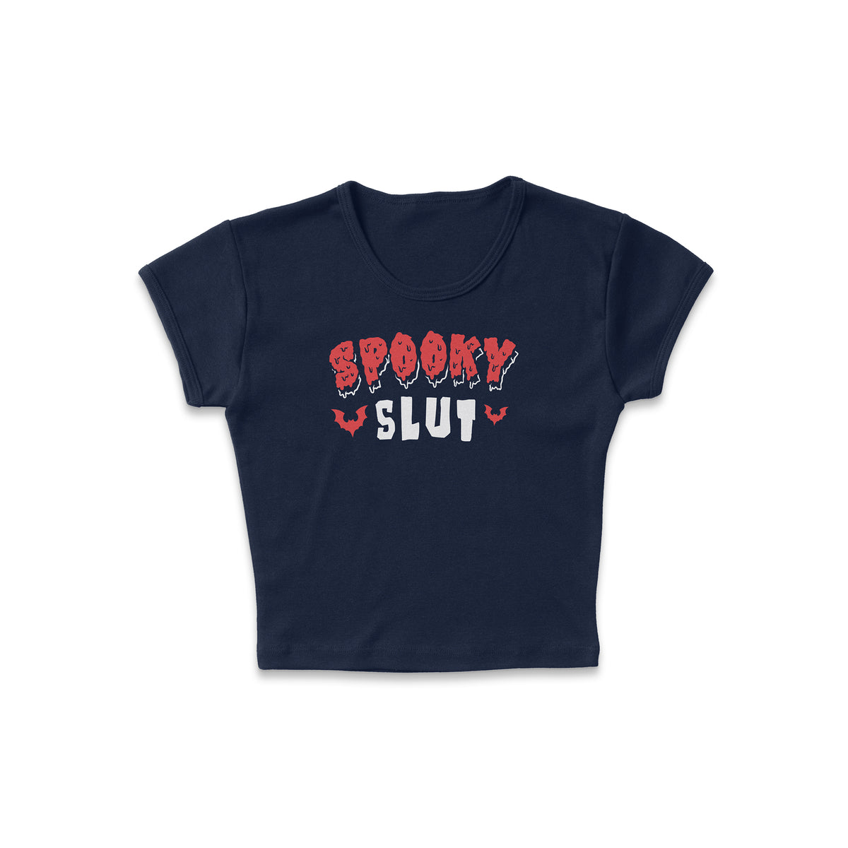 Spooky Sl*t Micro Rib Baby Tee