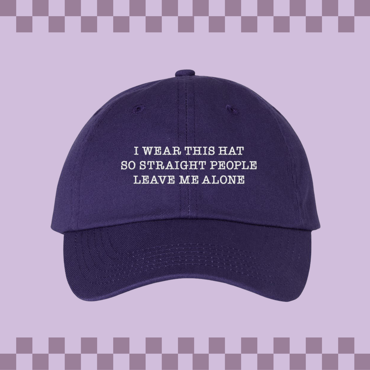 Straight People Embroidered Bio-Washed Classic Dad Hat