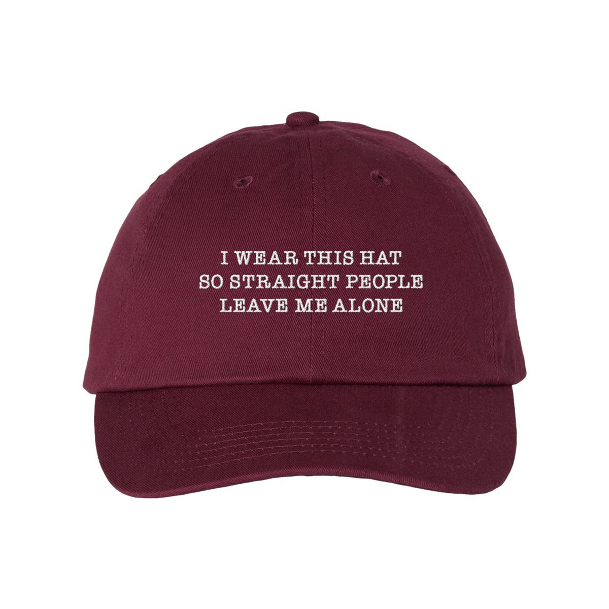 Straight People Embroidered Bio-Washed Classic Dad Hat