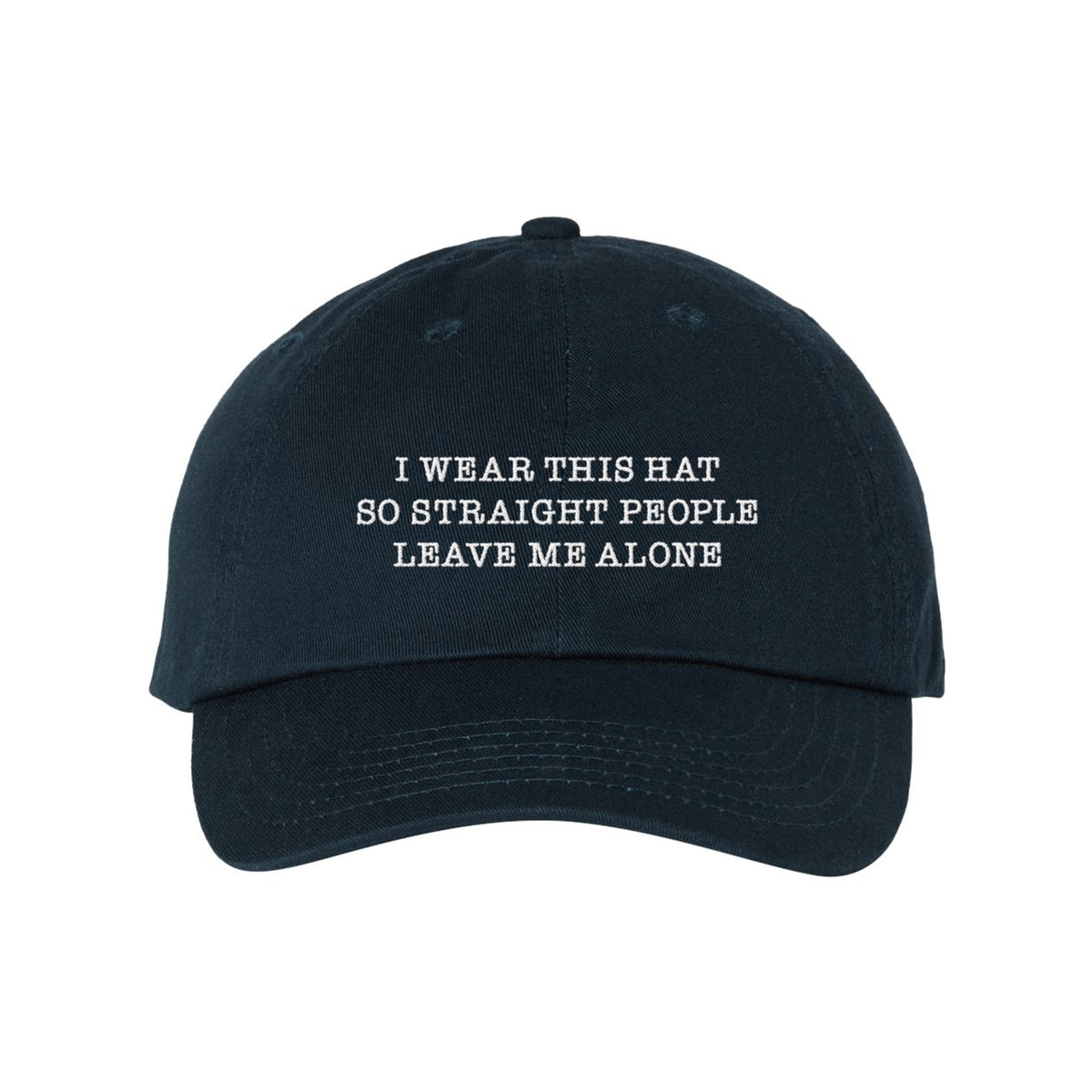 Straight People Embroidered Bio-Washed Classic Dad Hat