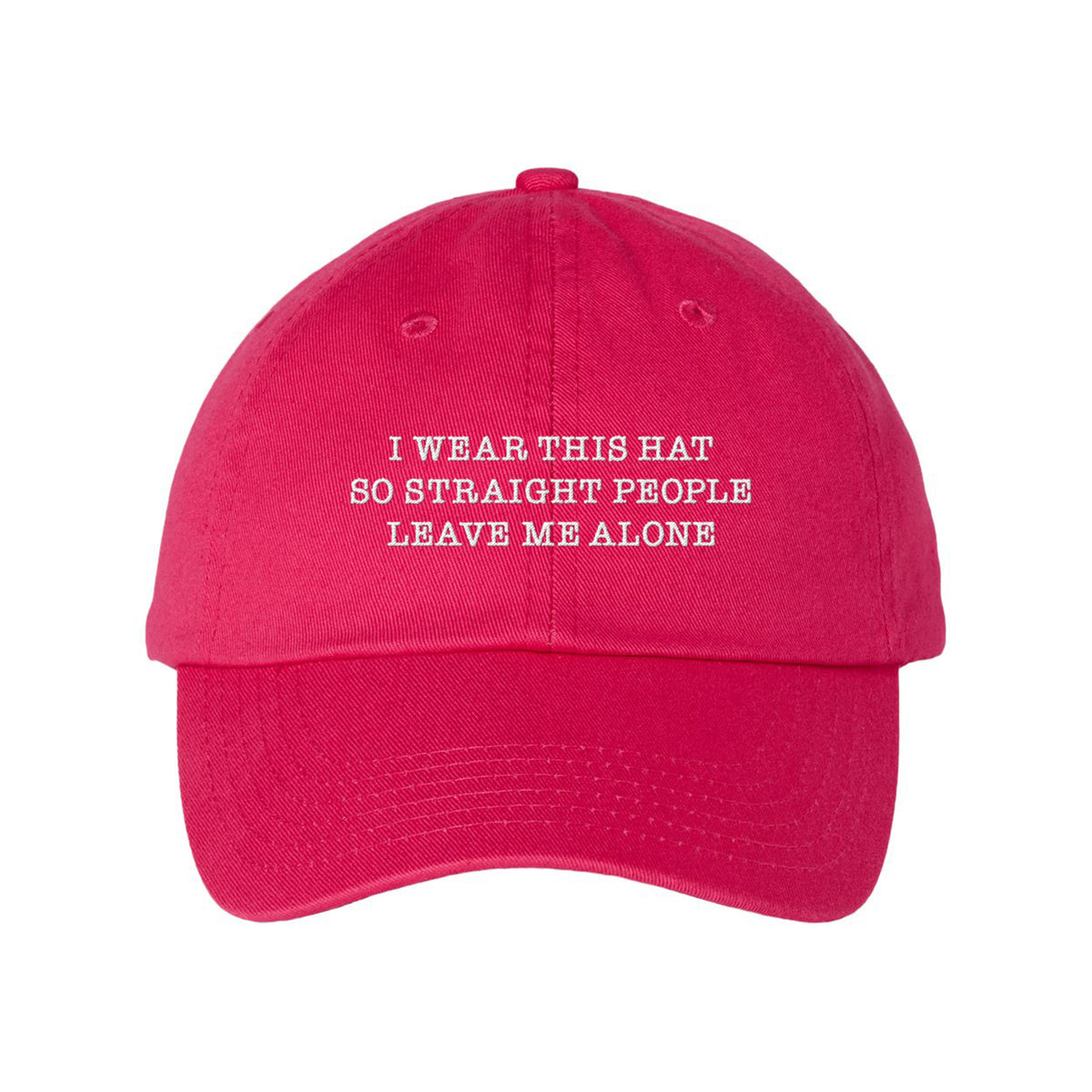 Straight People Embroidered Bio-Washed Classic Dad Hat