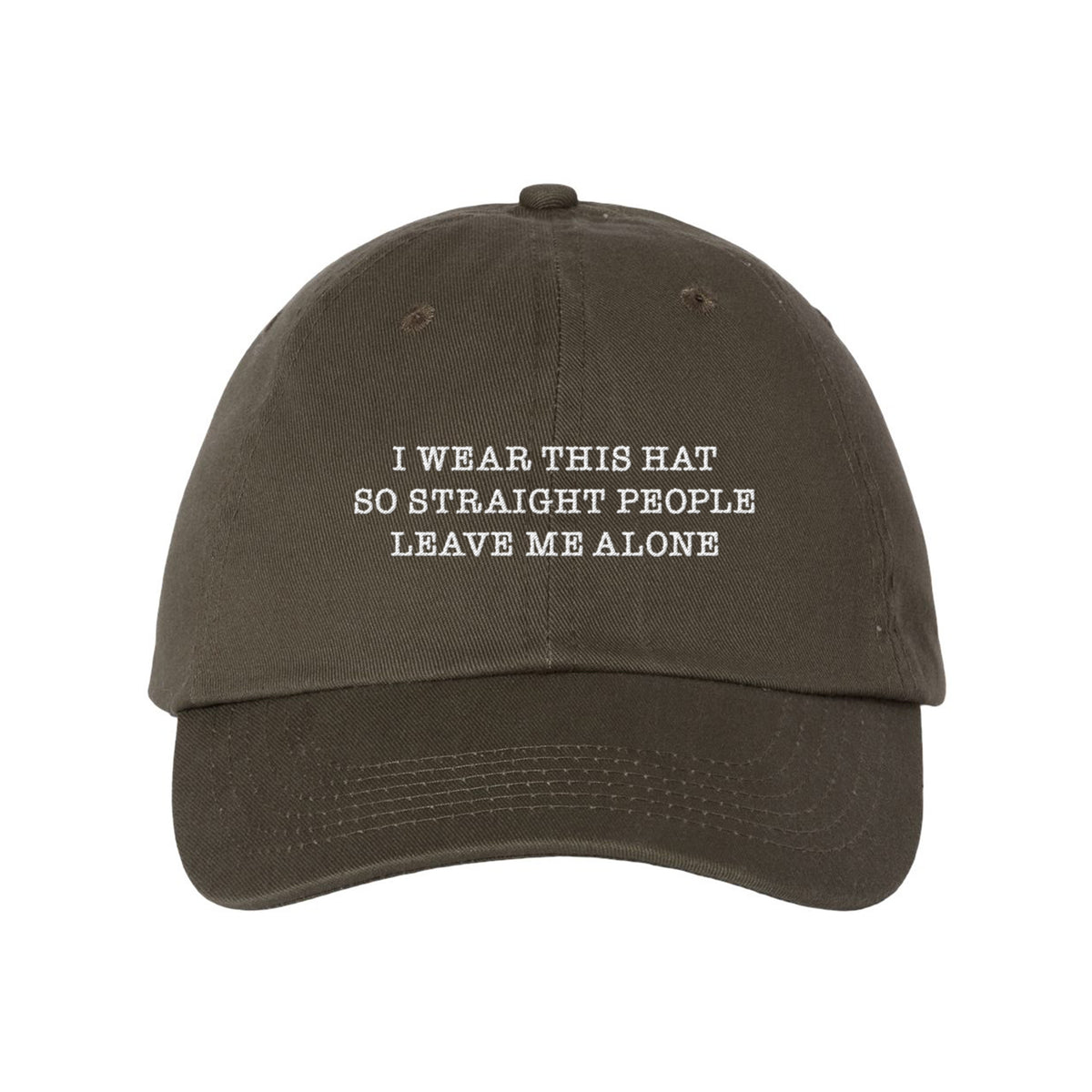 Straight People Embroidered Bio-Washed Classic Dad Hat