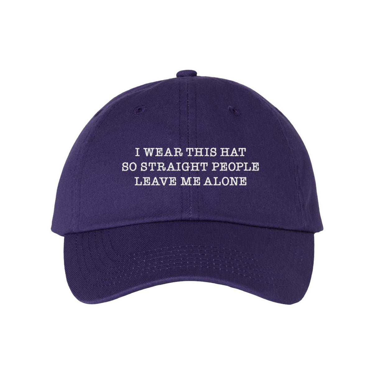 Straight People Embroidered Bio-Washed Classic Dad Hat