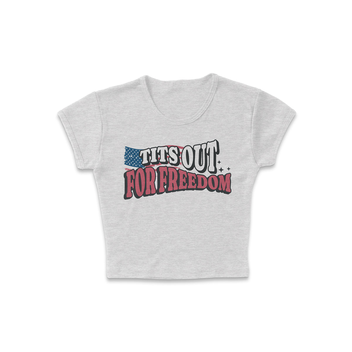 TaTas Out For Freedom Micro Rib Baby Tee