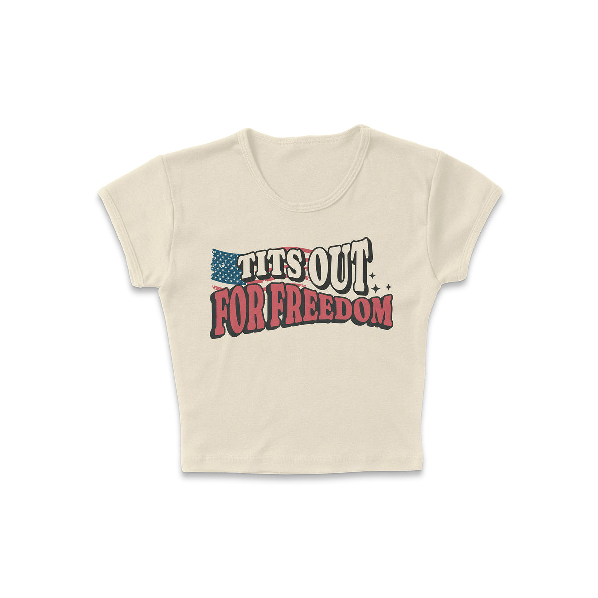 TaTas Out For Freedom Micro Rib Baby Tee