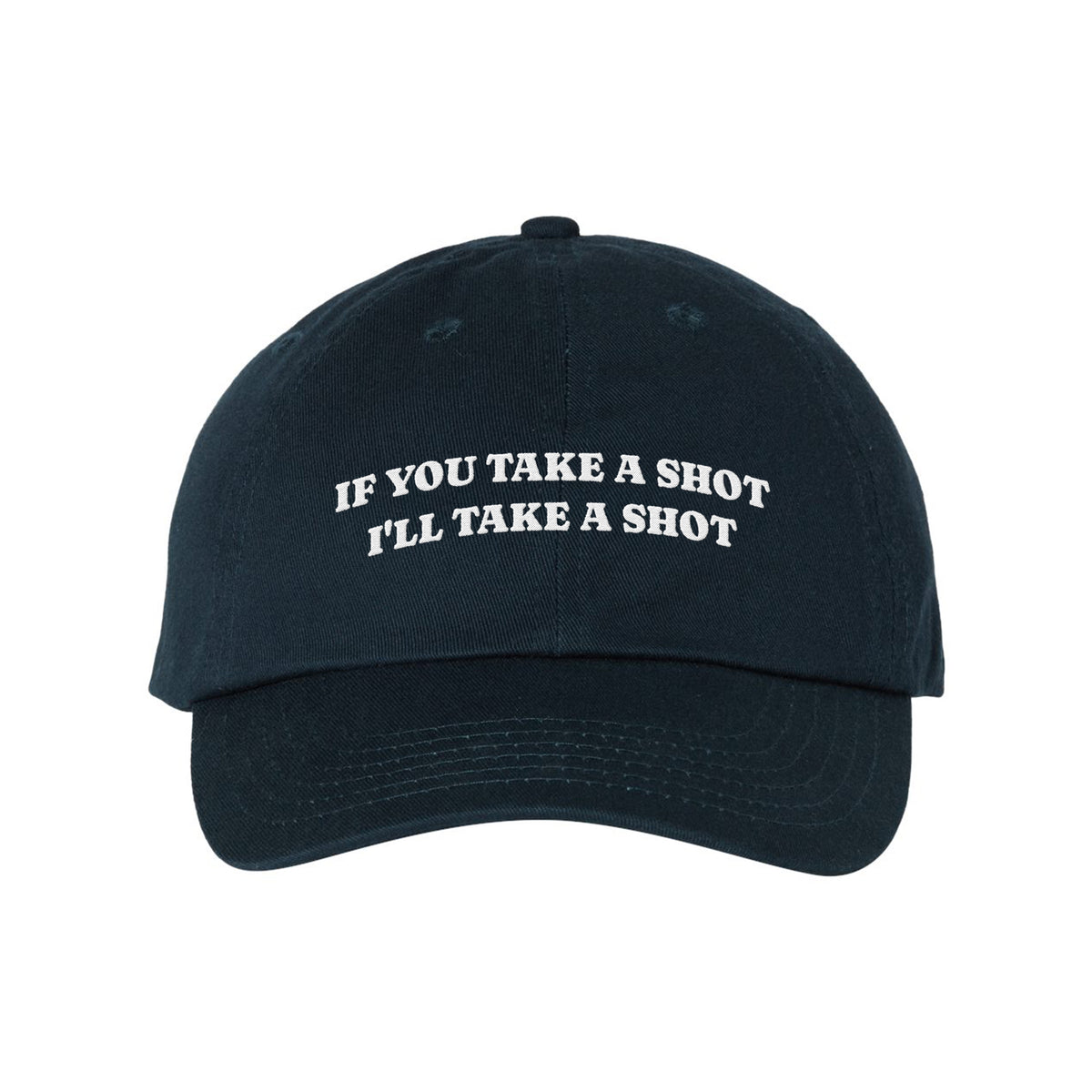 Take A Shot Embroidered Bio-Washed Classic Dad Hat